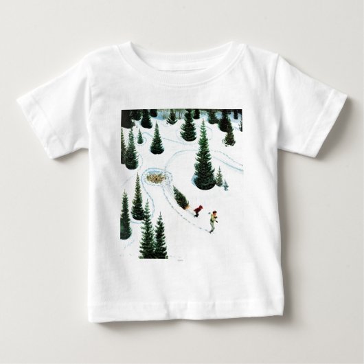 T-shirt Pour Bébé Coupe de l'arbre (Devant)