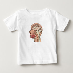 T-shirt Pour Bébé Coupe sagittale médiane du cerveau