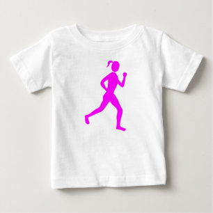 T-shirt Pour Bébé Coureur (Femme) - Magenta
