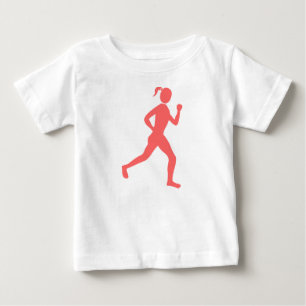 T-shirt Pour Bébé Coureur (Femme) - Rose tropical