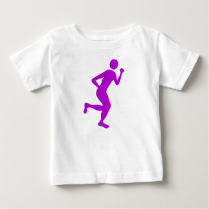 T-shirt Pour Bébé Coureur (Homme) - Violet