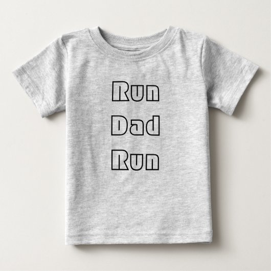 T-shirt Pour Bébé Courez la course de papa (Devant)