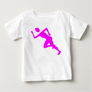T-shirt Pour Bébé Courir - Magenta