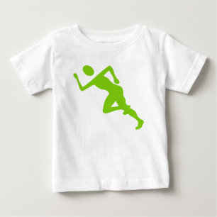 T-shirt Pour Bébé Courir - Martian Green