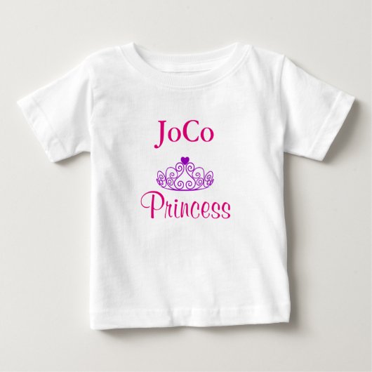 T-shirt Pour Bébé Couronne de princesse JoCo (Devant)