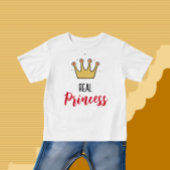 T-shirt Pour Bébé Couronne d'or pour princesse