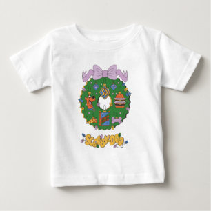 T-shirt Pour Bébé Couronne graphique de friandises de Noël de Scooby