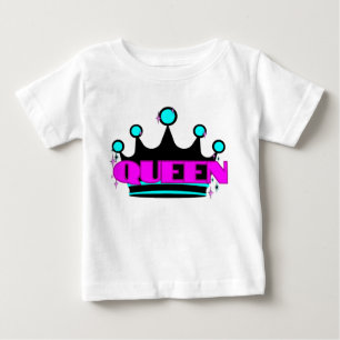 T-shirt Pour Bébé Couronne lumineuse graphique rose gras pailleté Re