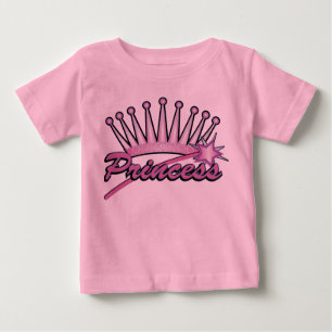T-shirt Pour Bébé Couronne rose princesse