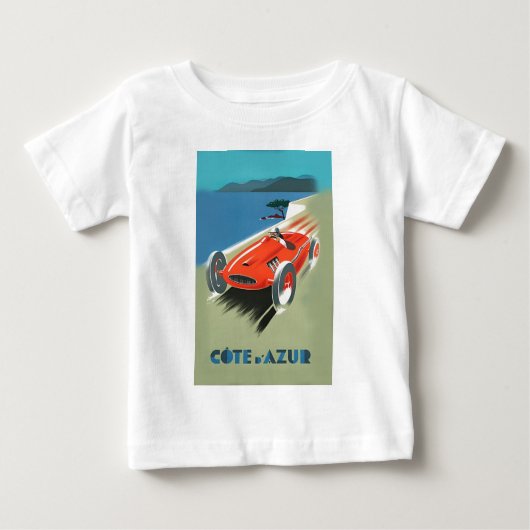 T-shirt Pour Bébé Course automatique vintage (Devant)