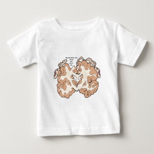 T-shirt Pour Bébé Coût d'un bras et d'une jambe homunculus (Devant)