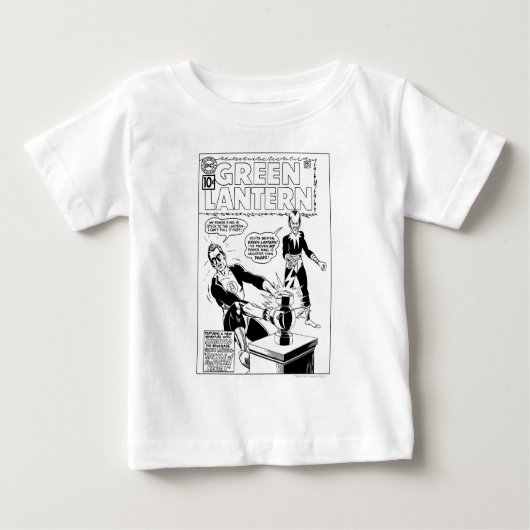 T-shirt Pour Bébé Couvercle vert et Sinestro, noir et blanc (Devant)