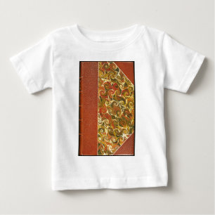 T-shirt Pour Bébé Couverture de livre antique, motif de tourbillon o