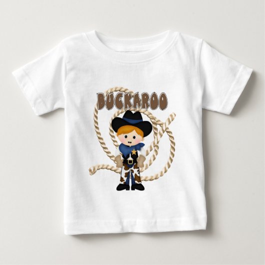 T-shirt Pour Bébé Cowboy Buckaroo (Devant)
