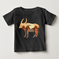 Cowboy Desert Sunrise Cattle Bull Cactus