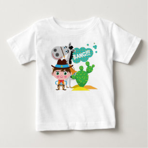 T-shirt Pour Bébé Cowboy et Horse