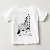 T-shirt Pour Bébé Coyote (Devant)