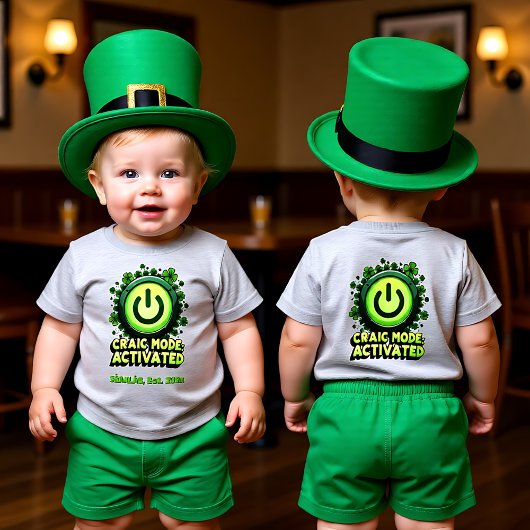 T-shirt Pour Bébé Craic Commander: [Your Name] Edition