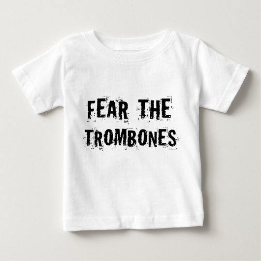T-shirt Pour Bébé Craignez les trombones (Devant)