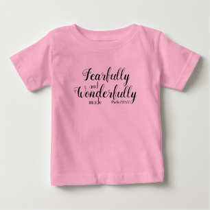 T-shirt Pour Bébé Craintivement et merveilleusement fait