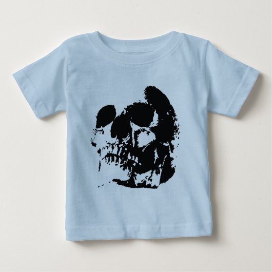 T-shirt Pour Bébé Crâne (Devant)