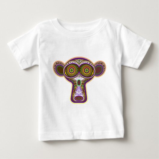 T-shirt Pour Bébé Crâne de sucre (Devant)