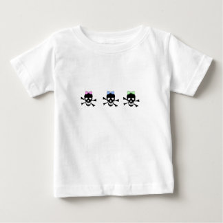 T-shirt Pour Bébé Crâne et arc-de-cercle