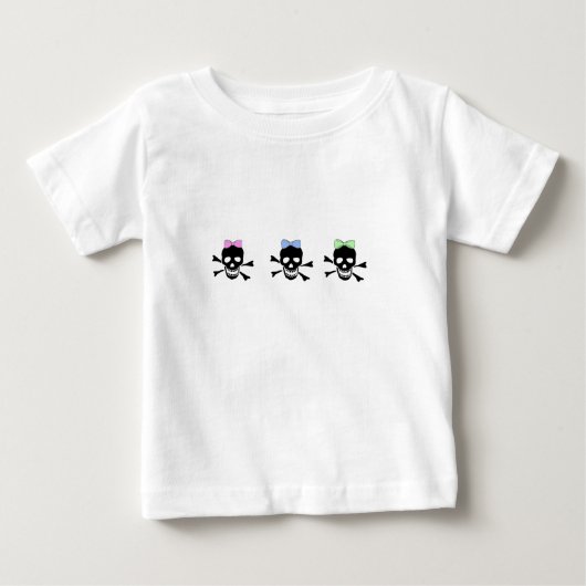 T-shirt Pour Bébé Crâne et arc-de-cercle (Devant)