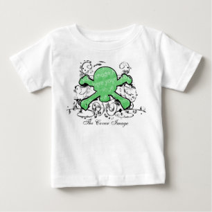 T-shirt Pour Bébé Crâne et os croisés - Chemise