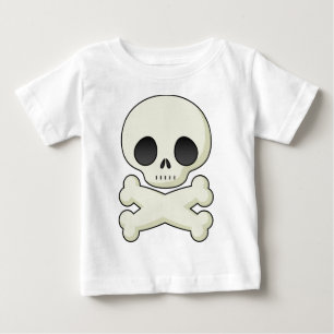 T-shirt Pour Bébé crâne mignon
