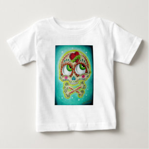 T-shirt Pour Bébé Crâne tatoué de sucre