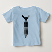 T-shirt Pour Bébé Cravate de pixel (Devant)
