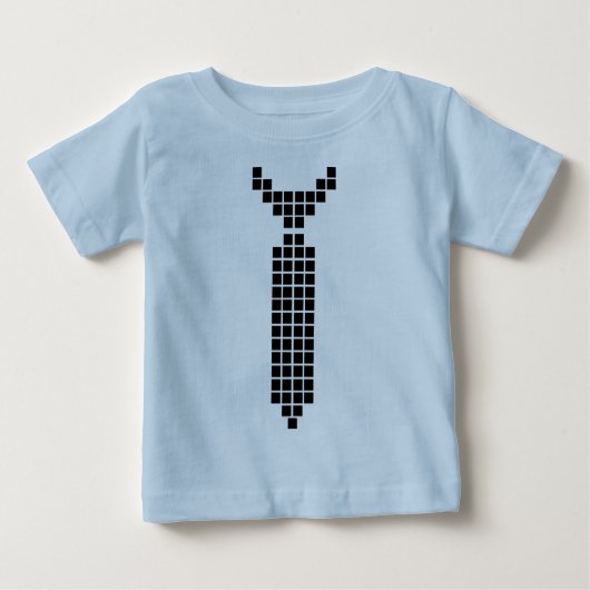 T-shirt Pour Bébé Cravate de pixel (Devant)