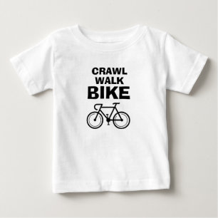 T-shirt Pour Bébé Crawl Walk Vélo drôle de vélo t-shirt bébé