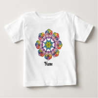 Crayon coloré dessiné géométrique Mandala Customis