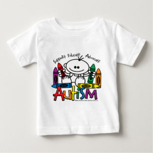 T-shirt Pour Bébé Crayons d'autisme