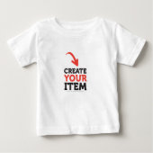 T-shirt Pour Bébé CREATE-YOUR-OWN do-it-yourself Personnaliser téléc (Devant)