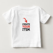 T-shirt Pour Bébé CREATE-YOUR-OWN do-it-yourself Personnaliser téléc (Dos)