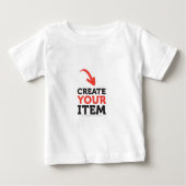 T-shirt Pour Bébé CREATE-YOUR-OWN do-it-yourself Personnaliser téléc (Devant)