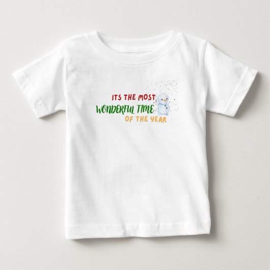 T-shirt Pour Bébé création pour Noël (Devant)