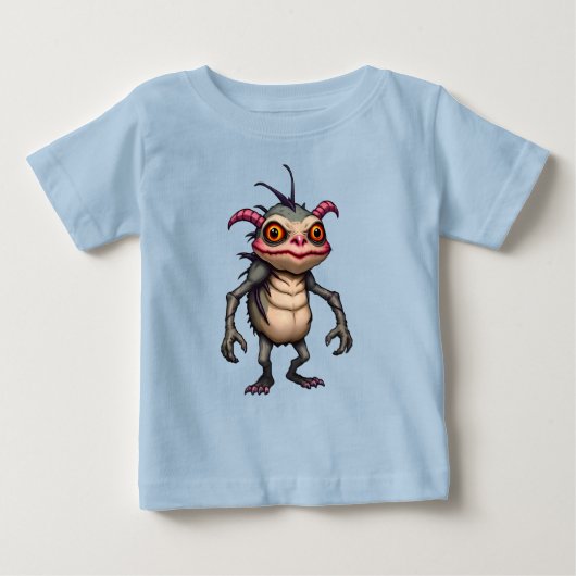 T-shirt Pour Bébé Créature de dessin (Devant)