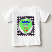 T-shirt Pour Bébé Créez vos propres coeurs lumineux conception bébé  (Devant)