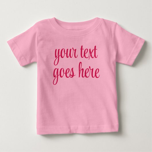 T-shirt Pour Bébé Créez Votre Propre Ajouter Texte Télécharger Image (Devant)