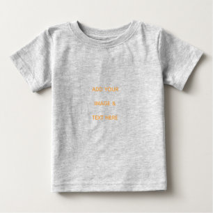 T-shirt Pour Bébé Créez votre propre blanc
