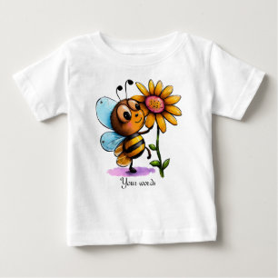 T-shirt Pour Bébé Créez votre propre Bumble Bee & Sunflower