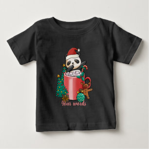 T-shirt Pour Bébé Créez votre propre cacao chaud Panda