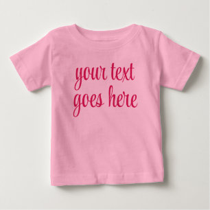 T-shirt Pour Bébé Créez votre propre cadeau Ajouter du texte Télécha