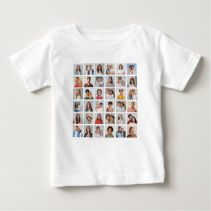 T-shirt Pour Bébé Créez Votre Propre Collage de 36 Photos