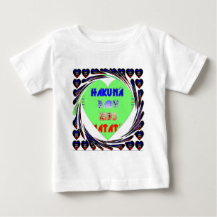 T-shirt Pour Bébé Créez Votre Propre Conception de Cœurs Lumineux po