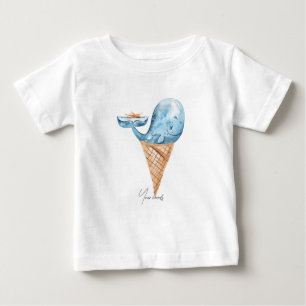 T-shirt Pour Bébé Créez votre propre cône de crème glacée de baleine